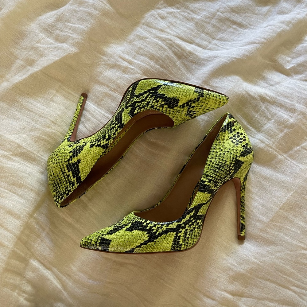 Women's Snake Print Stiletto Heels